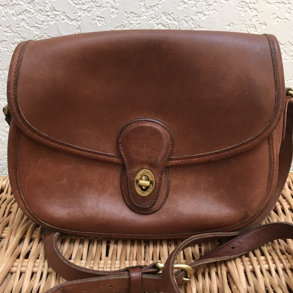 Coach crossbody saddle bag